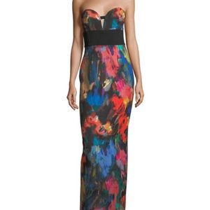 Black Halo Catania strapless gown size 4